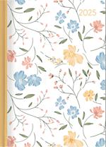 Lady Journal Flower Love 2025 - Blume - Taschenkalender A6 (10,7x15,2 cm) - Weekly - 192 Seiten - Notiz-Buch - Termin-Planer - Alpha Edition