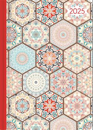 Ladytimer Oriental Pattern 2025 - Taschenkalender A6 (10,7x15,2 cm) - Weekly - 192 Seiten - Notiz-Buch - Termin-Planer - Alpha Edition