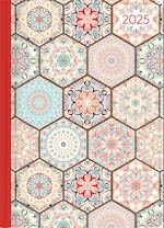 Ladytimer Oriental Pattern 2025 - Taschenkalender A6 (10,7x15,2 cm) - Weekly - 192 Seiten - Notiz-Buch - Termin-Planer - Alpha Edition