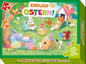 Mein buntes Mini-Puzzle - Endlich Ostern!