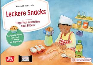 Leckere Snacks: Fingerfood zubereiten nach Bildern. Kamishibai Bildkartenset