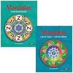 Mandalas malebøger - Lær at tælle & Lær Bogstaver - 2 stk.