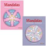 Mandalas malebøger - Prinsesser & Enhjørninger - 2 stk.