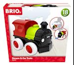 BRIO - 30411 Push & Go Zug mit Dampf | Spielzeug für Kleinkinder ab 18 Monate