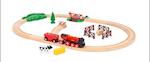 BRIO World - 36029 Rote Lola Bauernhof Zugset | Zugset für Kinder ab 3 Jahren