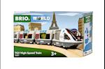 BRIO World - 36087 Trains of the World TGV Hochgeschwindigkeitszug | Spielzeuglok für Kinder ab 3 Jahren