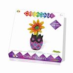 CREAGAMI - Origami 3D Vase mit Blumen 698 Teile