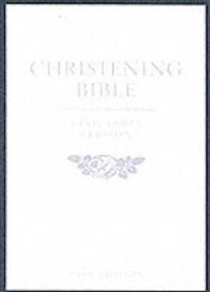 HOLY BIBLE: King James Version (KJV) White Pocket Christening Edition