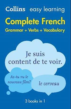 Easy Learning French Complete Grammar, Verbs and Vocabulary (3 books in 1)