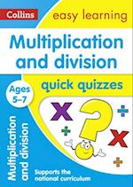 Multiplication & Division Quick Quizzes Ages 5-7