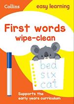 First Words Age 3-5 Wipe Clean Activity Book