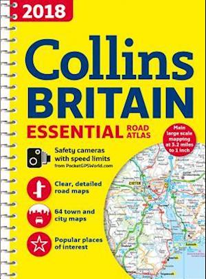 2018 Collins Essential Road Atlas Britain
