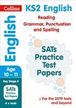 KS2 English Reading, Grammar, Punctuation and Spelling SATs Practice Test Papers