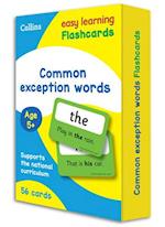 Common Exception Words Flashcards