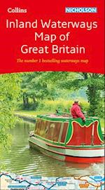 Collins Nicholson Inland Waterways Map of Great Britain