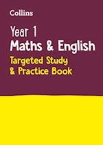 Year 1 Maths and English KS1 Targeted Study & Practice Book