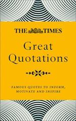 The Times Great Quotations