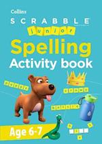 SCRABBLE™ Junior Spelling Activity book Age 6-7