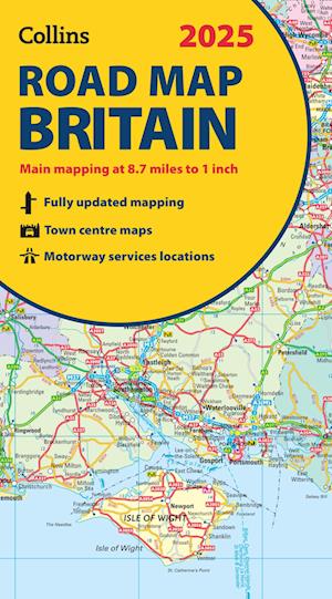 2025 Collins Road Map of Britain