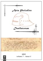 Acta Periodica Duellatorum (vol. 7, issue 1)