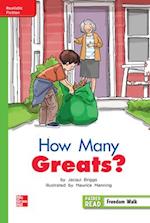 Reading Wonders Leveled Reader How Many Greats?