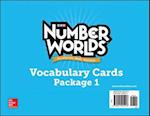 Number Worlds Levels A-E, Vocabulary Cards