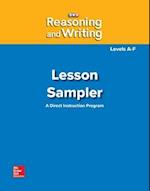 Reasoning and Writing Levels A-F, Lesson Sampler