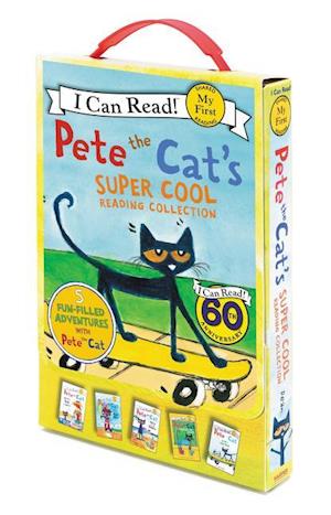 Pete the Cat's Super Cool Reading Collection: Too Cool for School/Play Ball!/Pete at the Beach/Pete's Big Lunch/A Pet for Pete