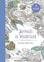 Mermaids in Wonderland 20 Postcards