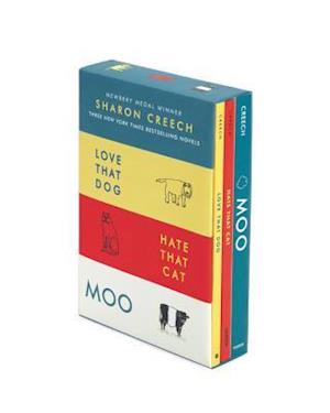 Sharon Creech 3-Book Box Set: Love That Dog, Hate That Cat, Moo