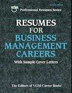 Resumes for Business Management Careers