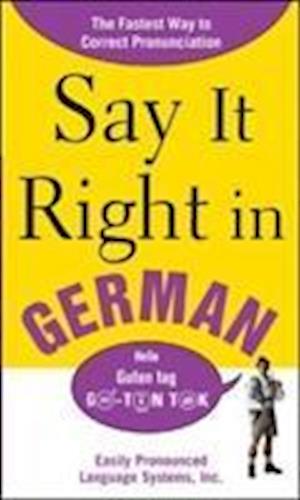 Say It Right In German