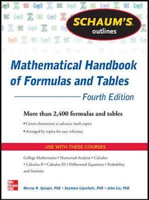 Schaum's Outline of Mathematical Handbook of Formulas and Tables