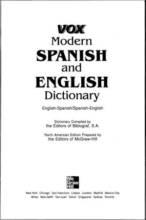 Vox Modern Spanish and English Dictionary