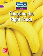Reading for Information, On Level Student Reader, Health - Choosing the Right Foods, Grade 2