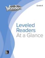 Wonders Balanced Literacy Leveled Reader Chart, Grade K