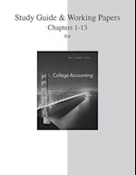 Study Guide and Working Papers for College Accounting (Chapters 1-13)