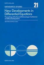 New Developments in Differential Equations