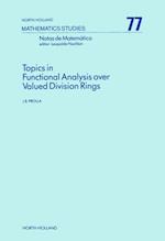 Topics in Functional Analysis over Valued Division Rings