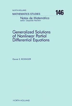 Generalized Solutions of Nonlinear Partial Differential Equations