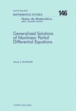 Generalized Solutions of Nonlinear Partial Differential Equations