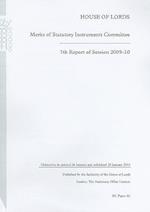 House of Lords Merits of Statutory Instruments Committee