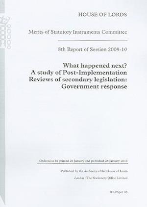House of Lords Merits of Statutory Instruments Committee