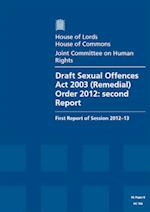 Draft Sexual Offences ACT 2003 (Remedial) Order 2012