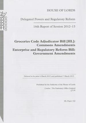 16th Report of Session 2012-13