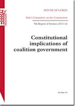 Constitutional Implications of Coalition Government