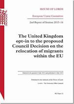 The United Kingdom Opt-In to the Proposed Council Decision on the Relocation of Migrants Within the Eu