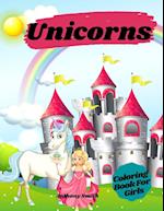 Unicorns Coloring Book For Girls