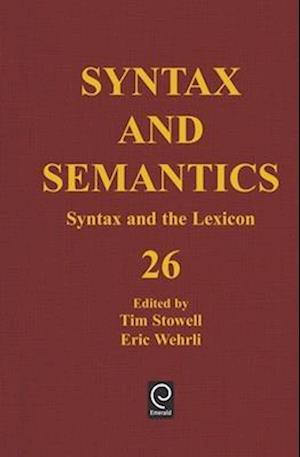 Syntax and the Lexicon