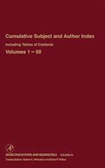 Cumulative Subject and Author Index Including Tables of Contents, Volumes 1-50